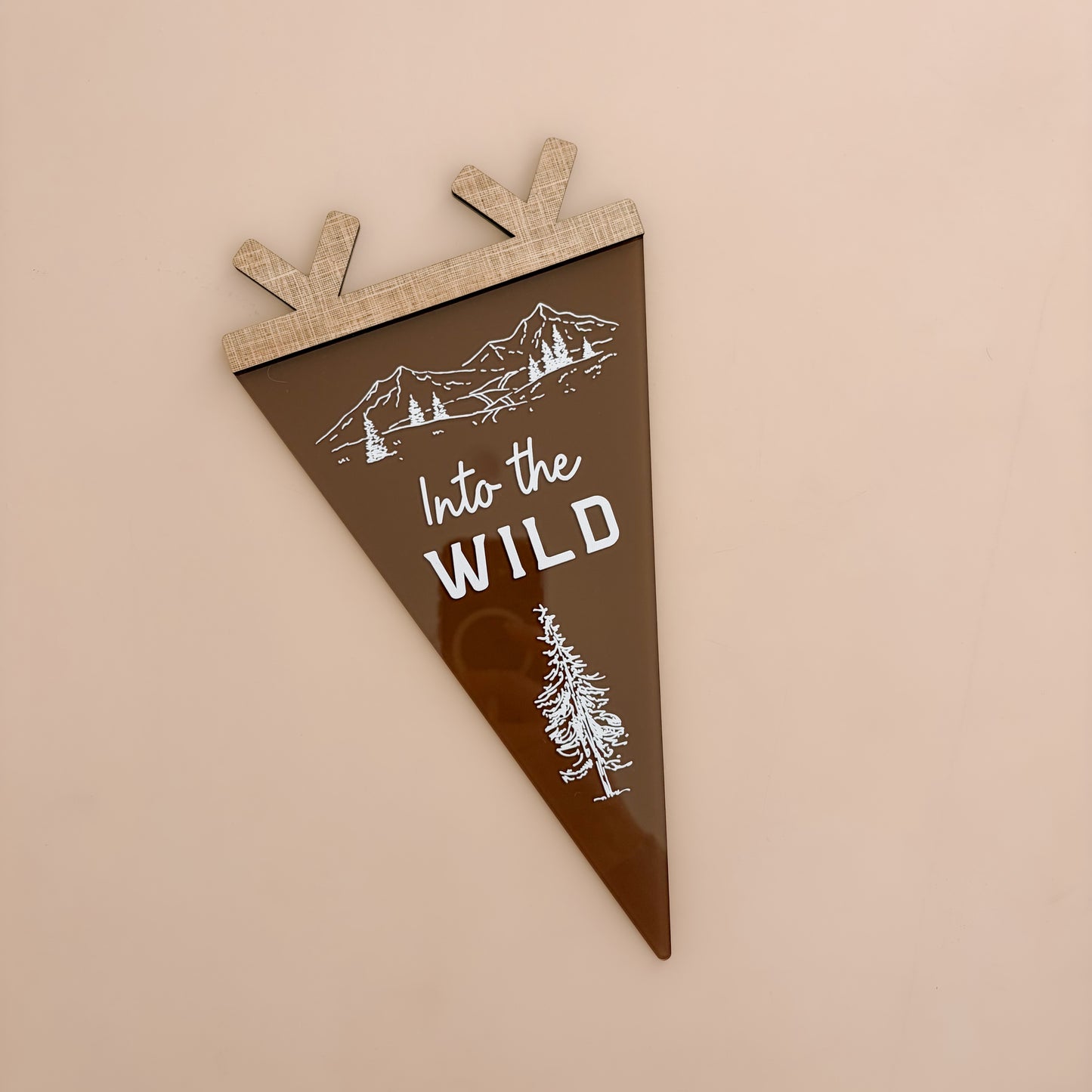 SAMPLE - Into The Wild Decor Pennant Flag