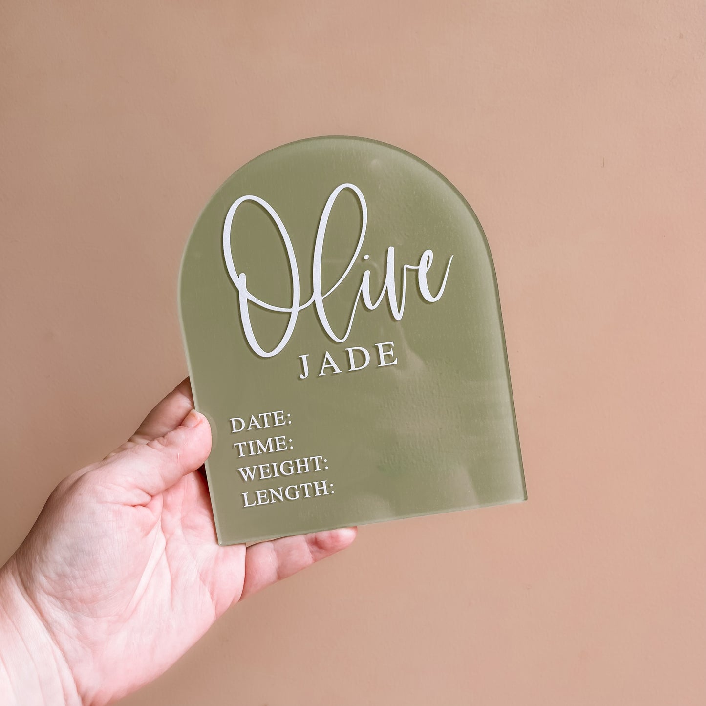 Personalised DETAILS Arch | Multiple Colour + Pattern Options