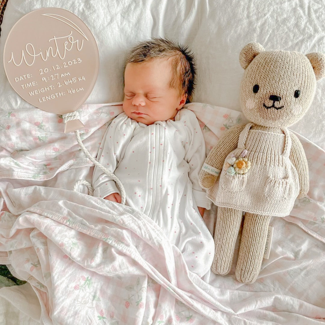 Balloon | BIRTH DETAILS | PERSONALISED | Multiple Colour + Pattern Options