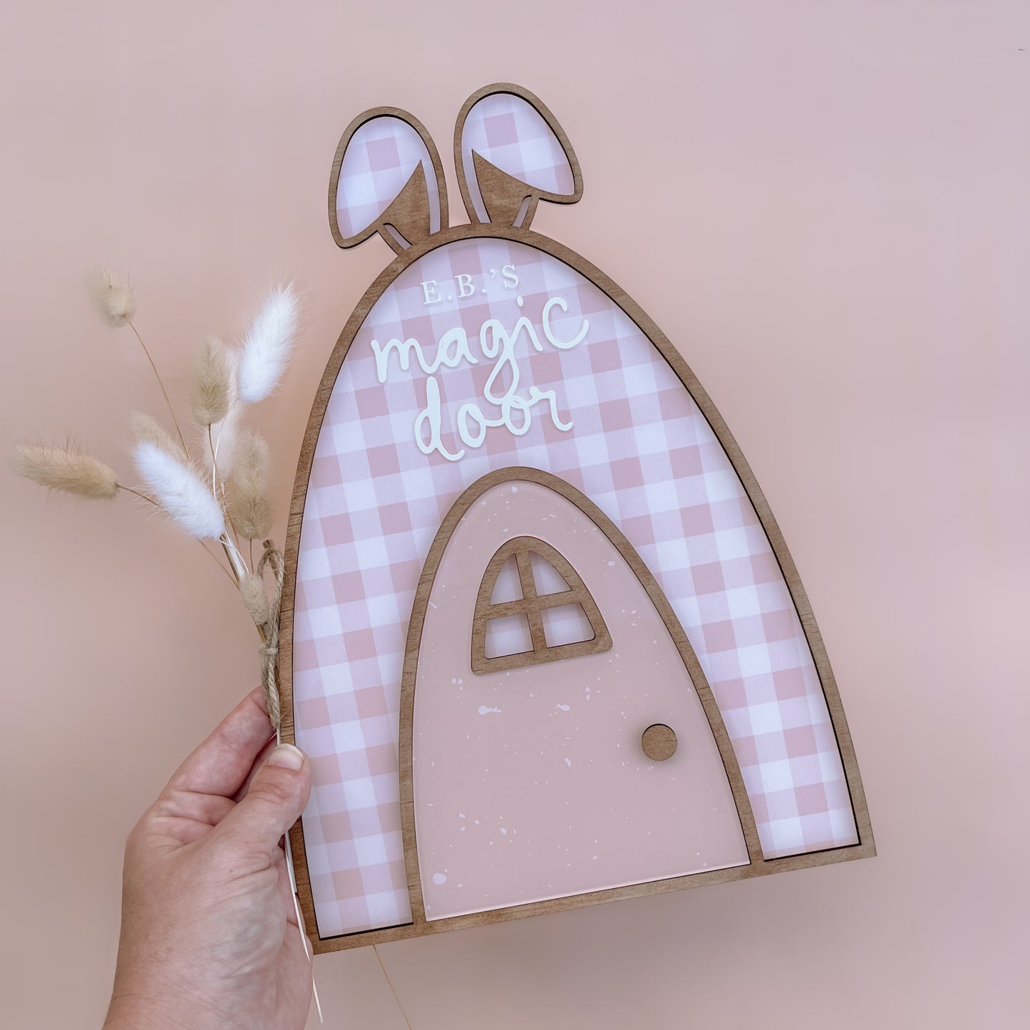 Easter Bunny's Magic Door Plaque | PRE-MADE