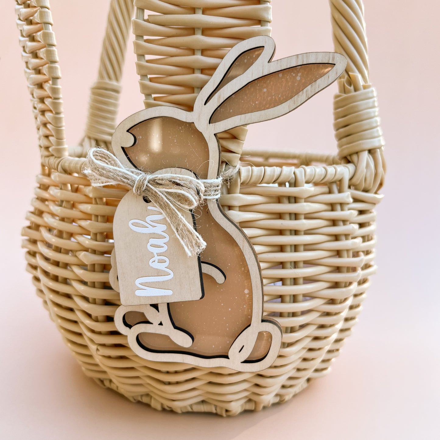 Easter Basket Tag - Style #3 | PERSONALISED | Multiple Colour or Pattern Choices