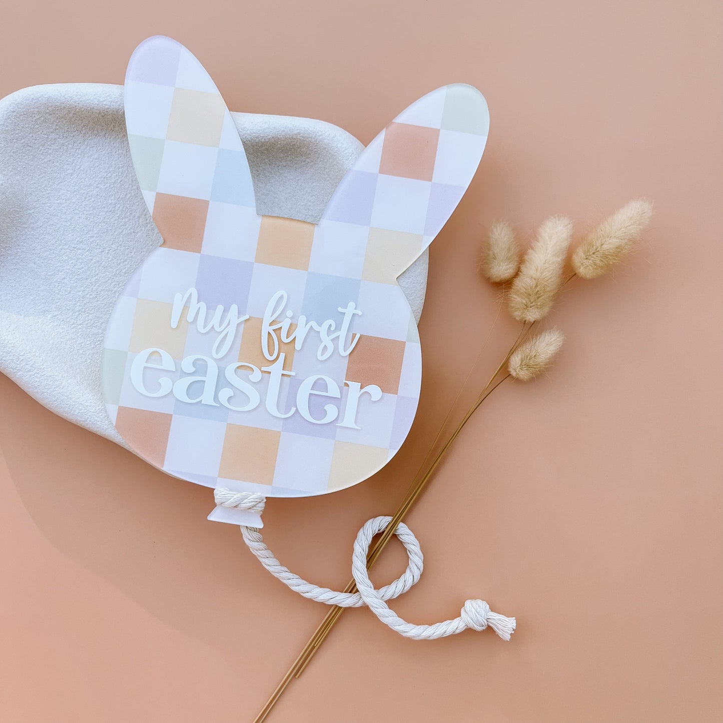 FIRST EASTER | BUNNY HEAD BALLOON | Multiple Colour or Pattern Choices | Personalisation Option