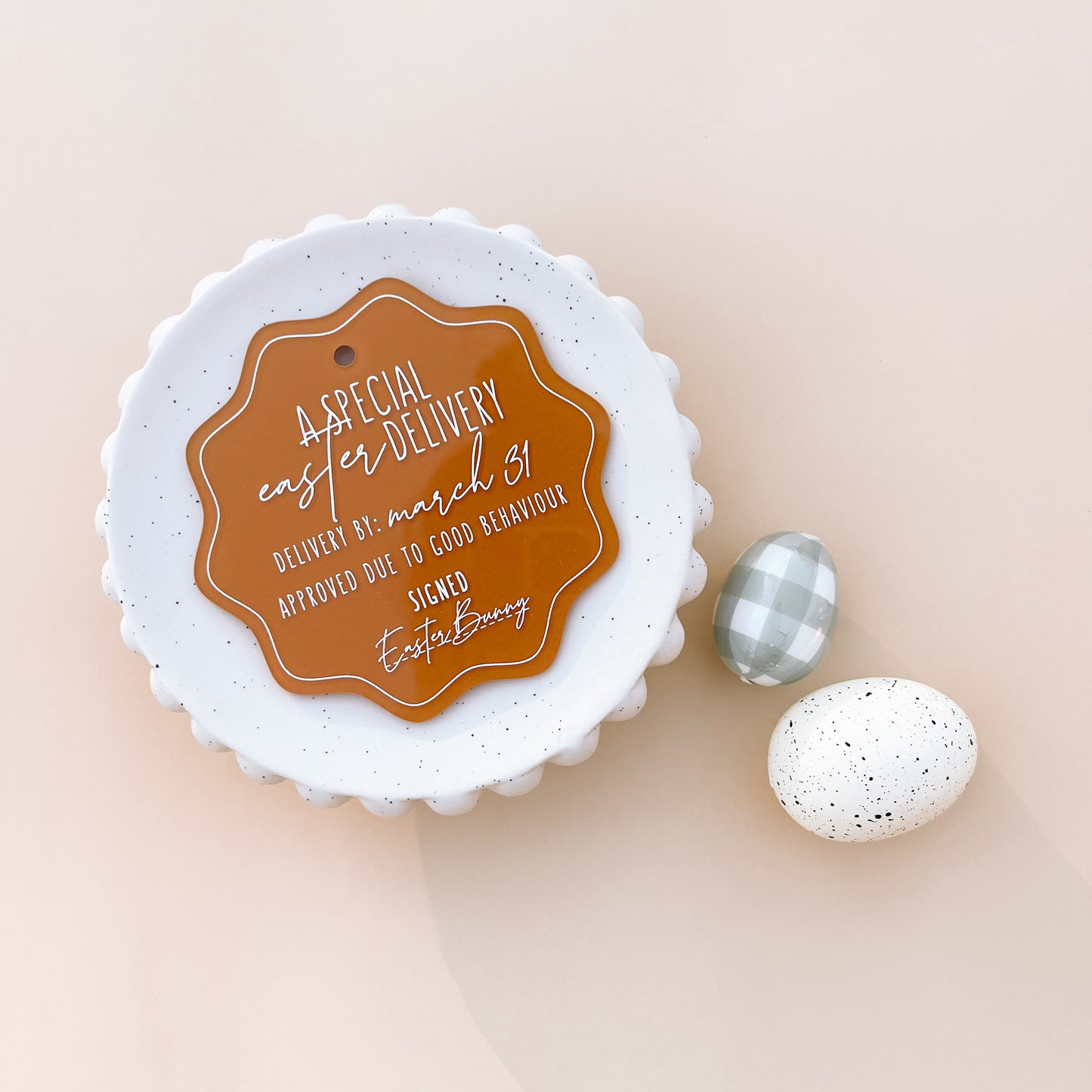 EASTER DELIVERY TAG | Multiple Colour or Pattern Options