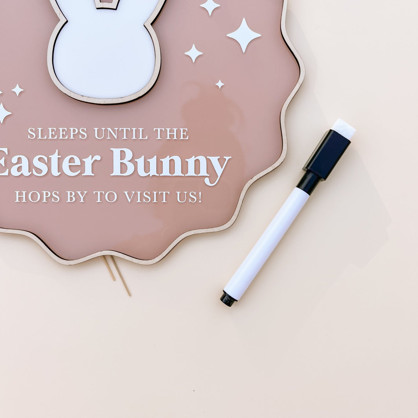 HANGING EASTER COUNTDOWN PLAQUE | Multiple Colour Choices + FREE Whiteboard Marker