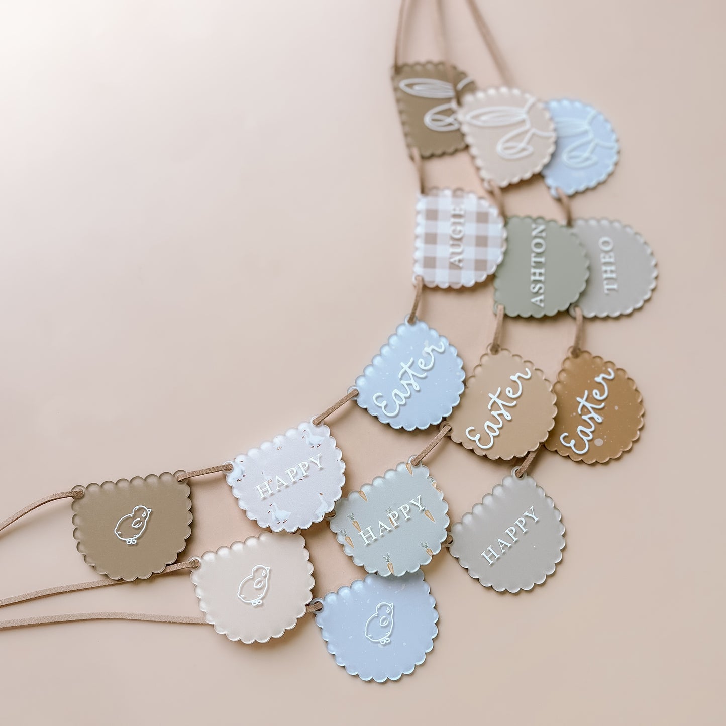 Personalised Mini Easter Bunting | Multiple Colour & Pattern Options