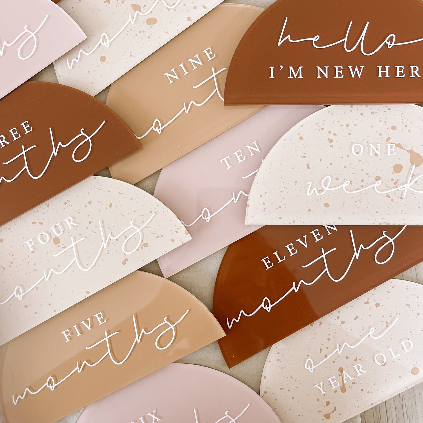 SEMI-CIRCLE Milestone Disc Set | Multiple Colourway Choices
