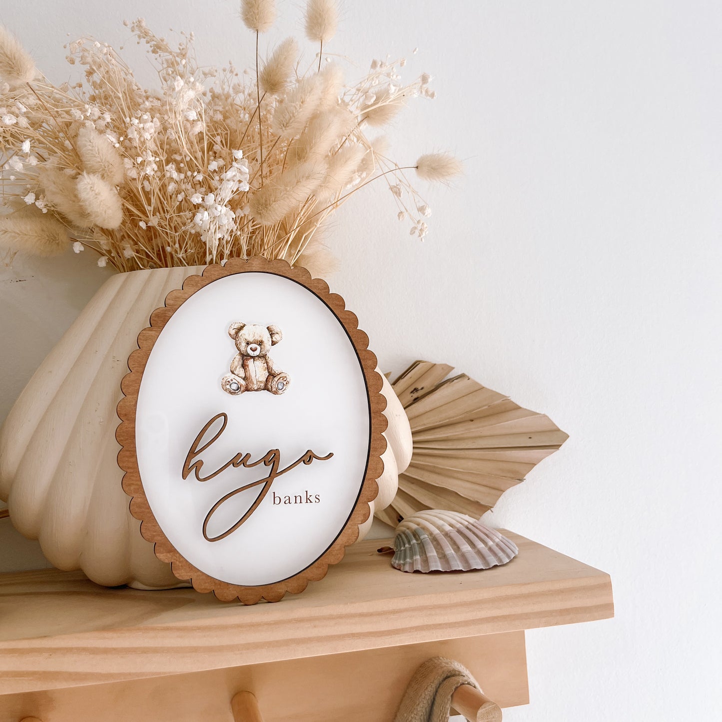 Heritage Name Plaque with Vintage-Style Image | PERSONALISED | Multiple Colour, Pattern & Image Options