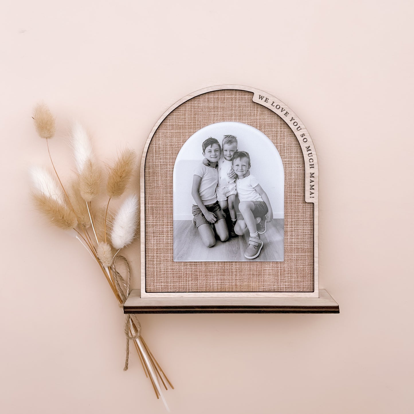 LINEN-LOOK PHOTO SET | Personalised | Printed Photo Included