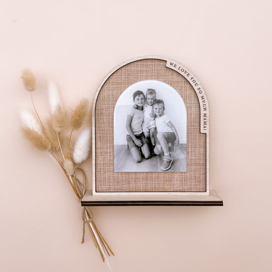 LINEN-LOOK PHOTO SET | Personalised | Printed Photo Included