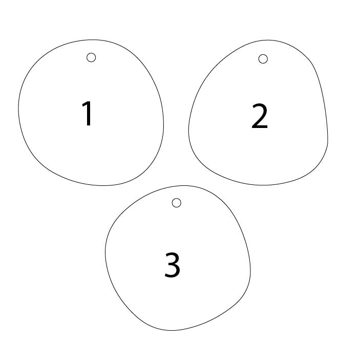 TEACHER ORNAMENT - CHILD'S HANDWRITING | IRREGULAR CIRCLE | Personalised | Multiple Colour Options
