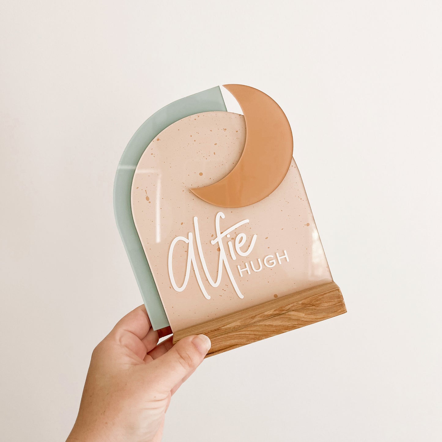 PERSONALISED Double Arch + MOON | Multiple Colour + Pattern Options