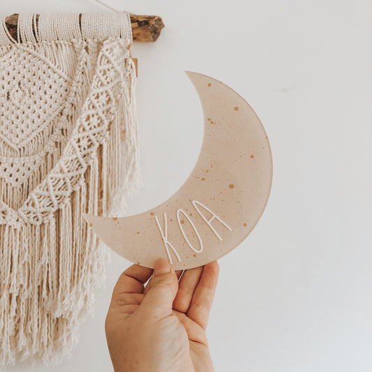 PERSONALISED Moon | Multiple Colour + Pattern Options