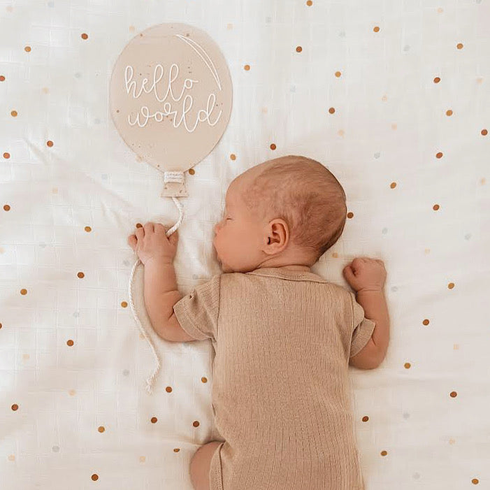 BALLOON Birth Announcement | CUSTOMISE | Multiple Greetings, Colours & Patterns