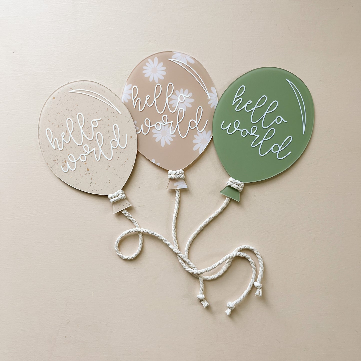 BALLOON Birth Announcement | CUSTOMISE | Multiple Greetings, Colours & Patterns
