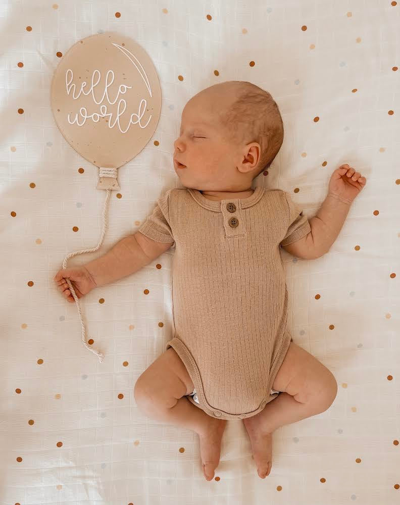 BALLOON Birth Announcement | CUSTOMISE | Multiple Greetings, Colours & Patterns