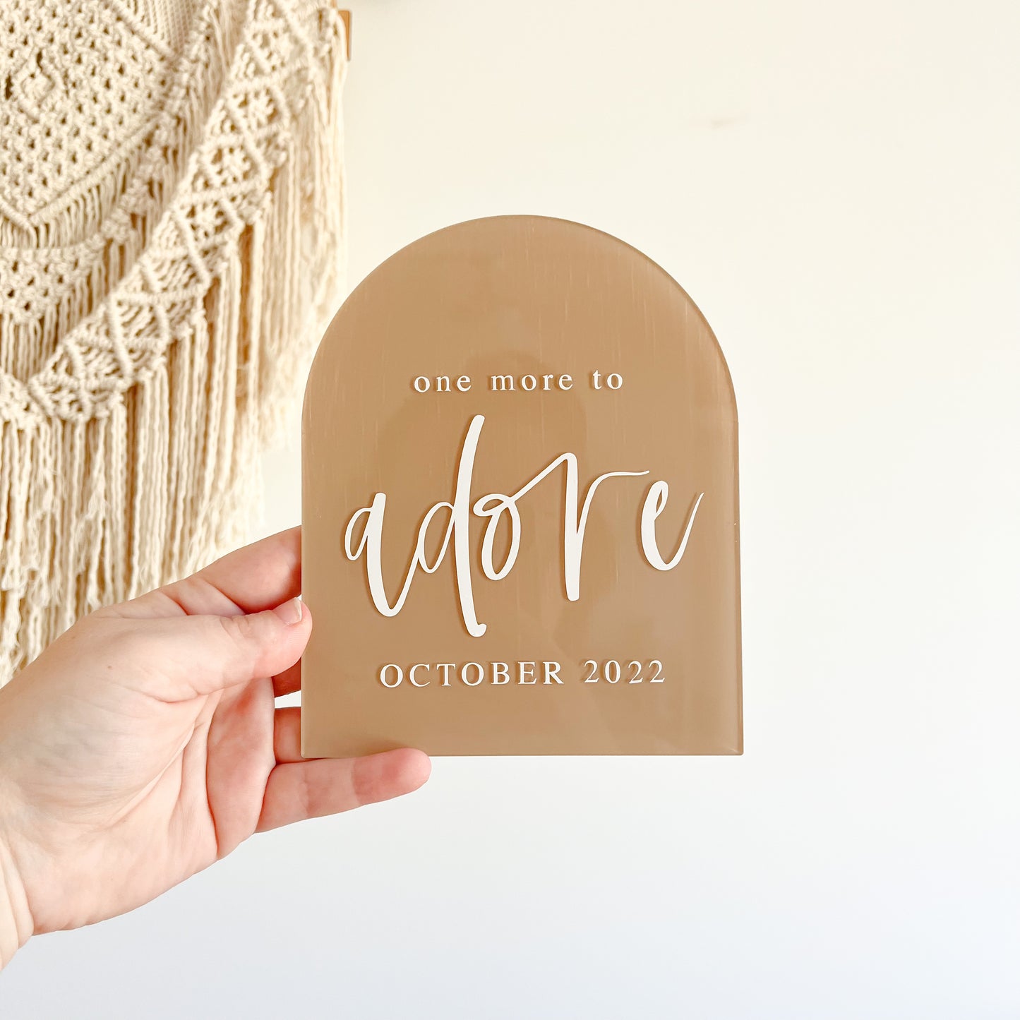 Pregnancy Announcement | ARCH OR DISC | Multiple Text Colour + Pattern Options