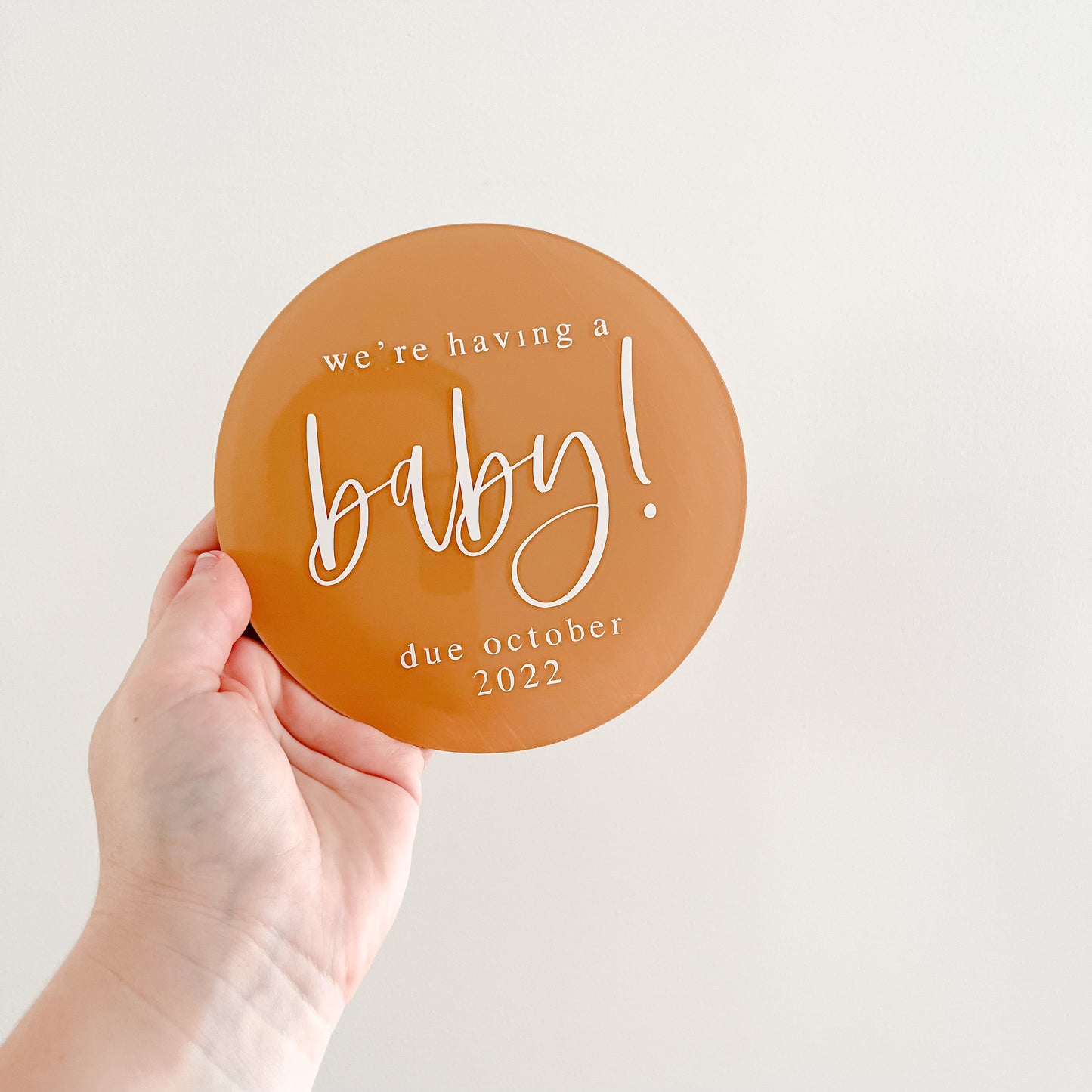 Pregnancy Announcement | ARCH OR DISC | Multiple Text Colour + Pattern Options