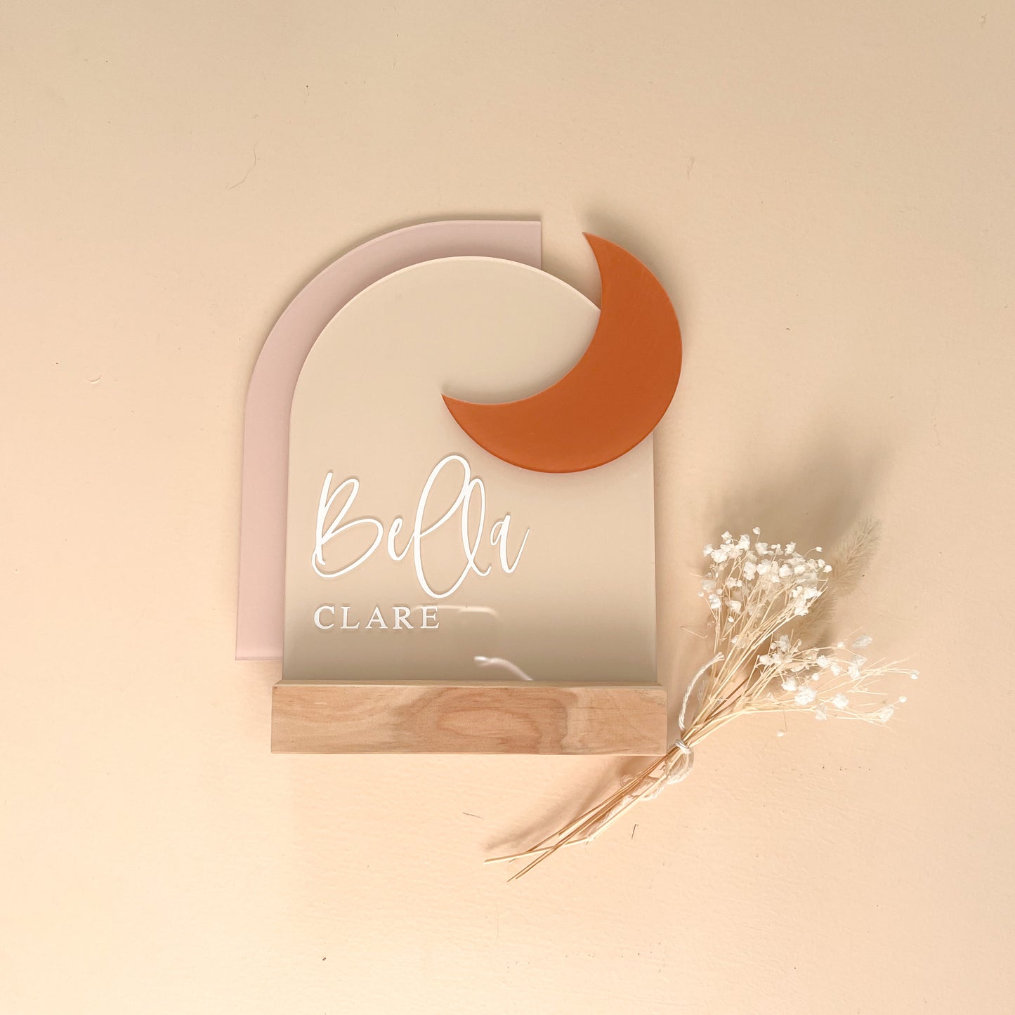 PERSONALISED Double Arch + MOON | Multiple Colour + Pattern Options