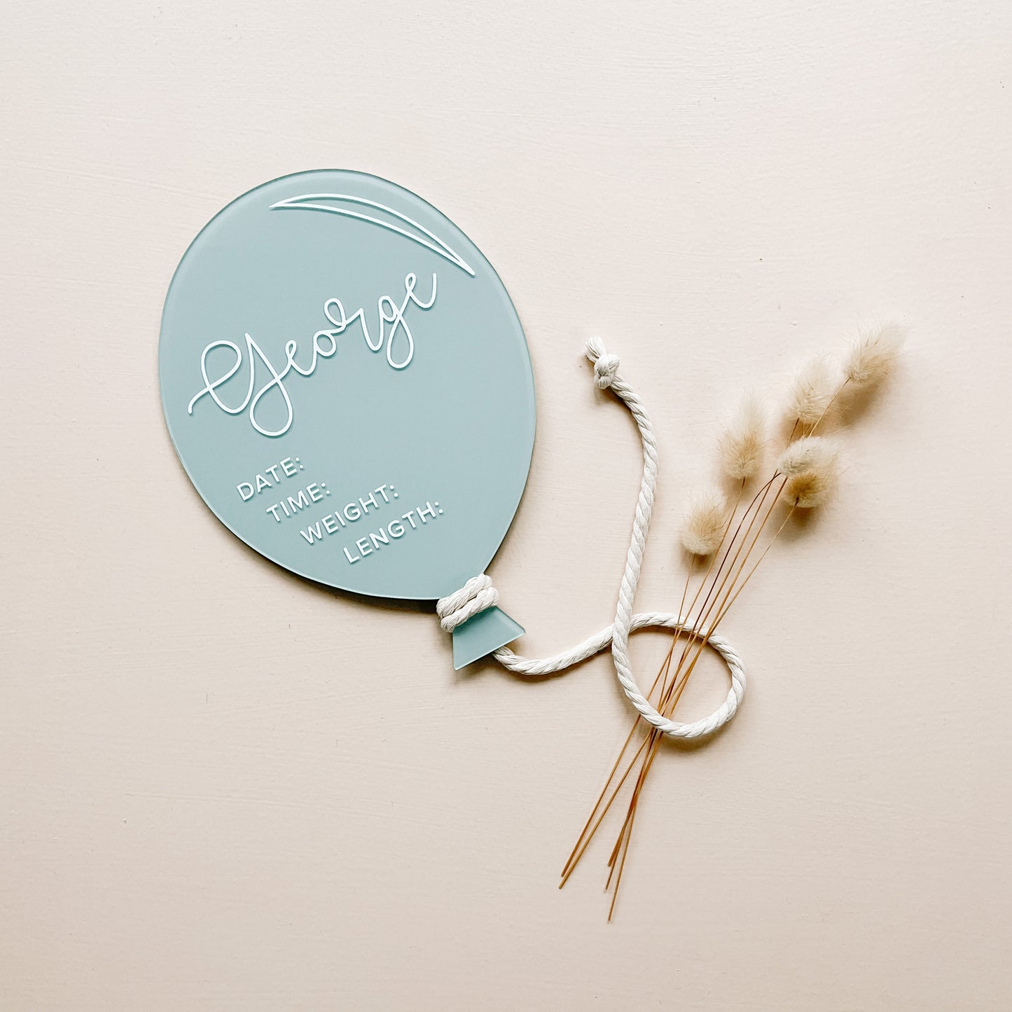 Balloon | BIRTH DETAILS | PERSONALISED | Multiple Colour + Pattern Options