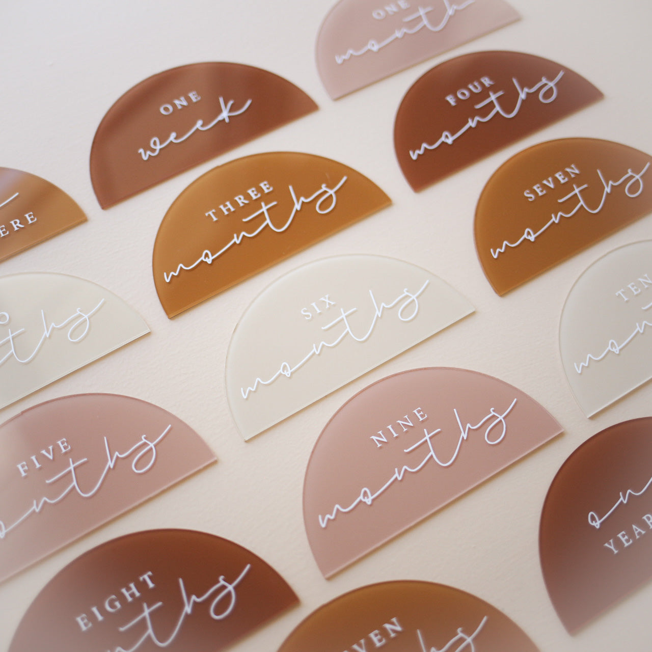 SEMI-CIRCLE Milestone Disc Set | Multiple Colourway Choices