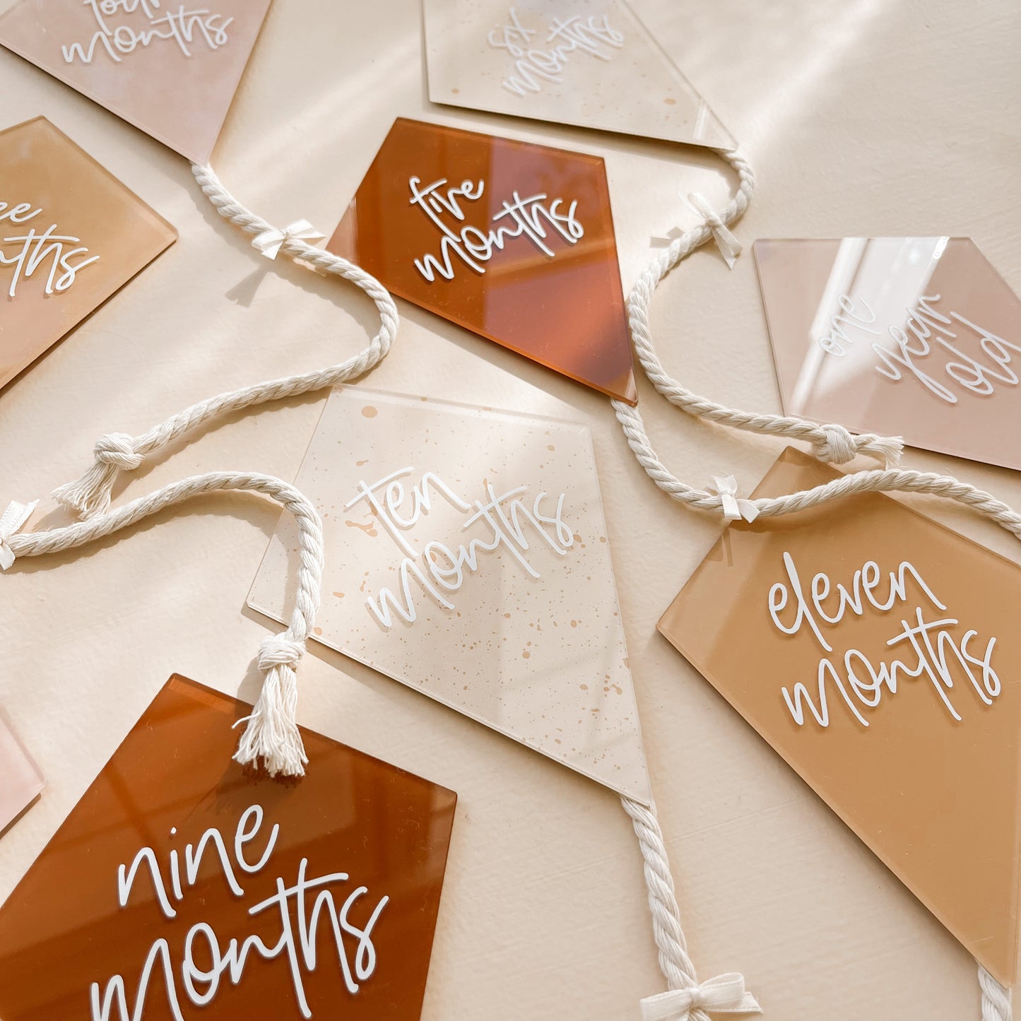 KITE Acrylic Milestone Set | Multiple Colourway Choices