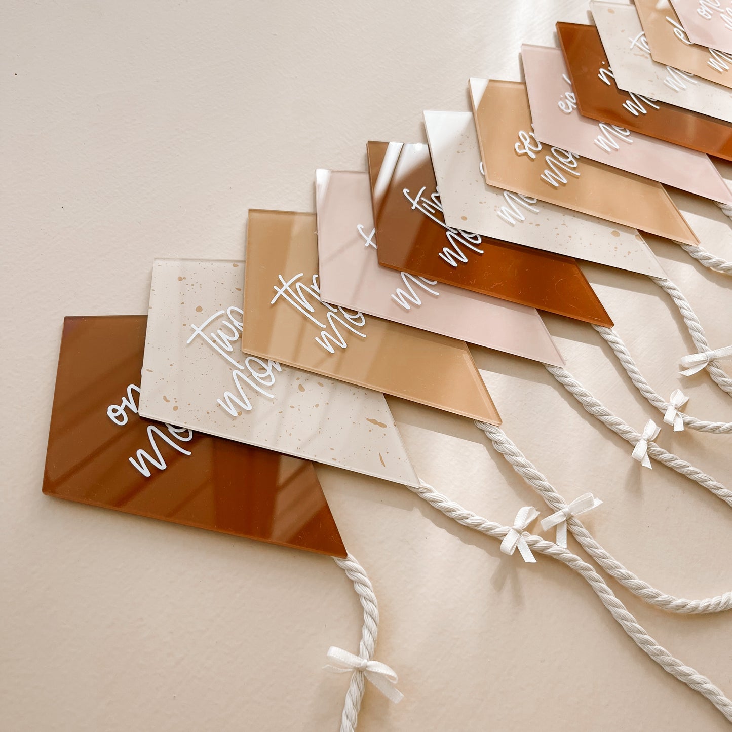 KITE Acrylic Milestone Set | Multiple Colourway Choices