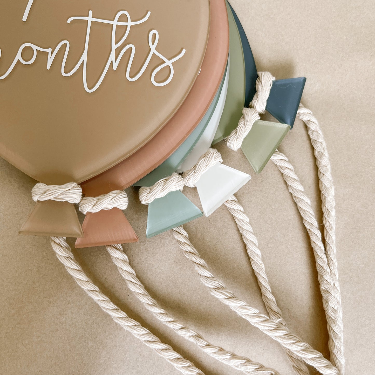 BALLOONS Acrylic Milestone Set | Multiple Colourway Choices