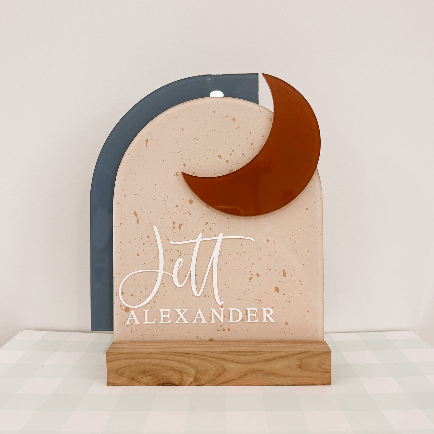 PERSONALISED Double Arch + MOON | Multiple Colour + Pattern Options