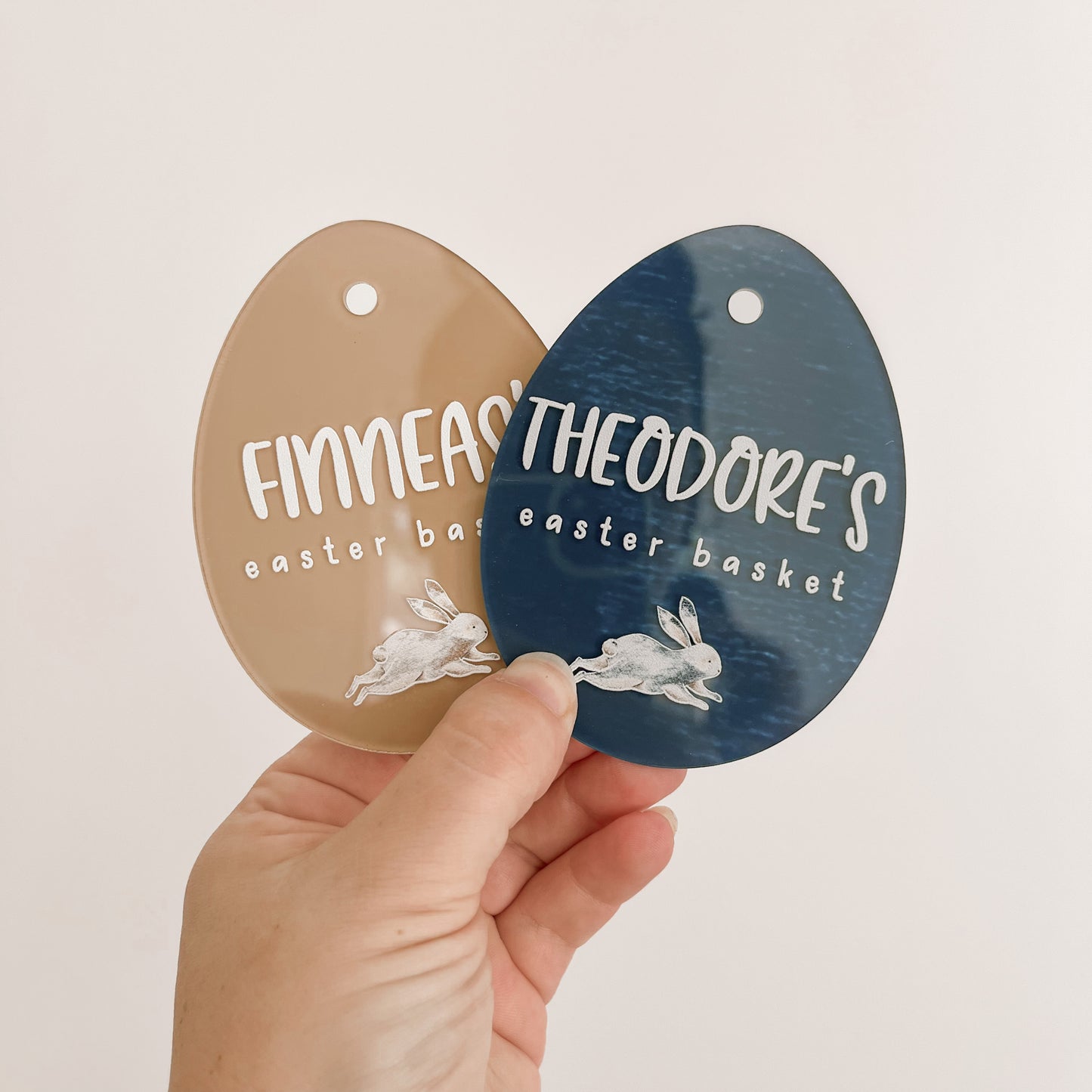 Easter Basket Tag - Style #1 | PERSONALISED | Multiple Colour Choices