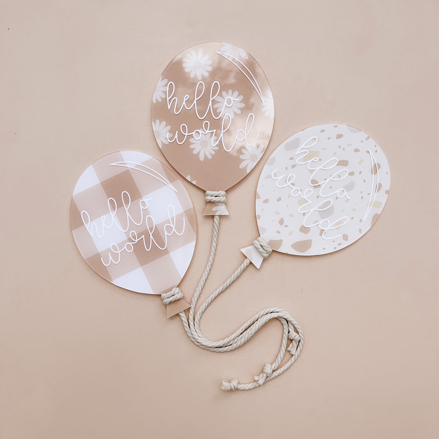 BALLOON Birth Announcement | CUSTOMISE | Multiple Greetings, Colours & Patterns