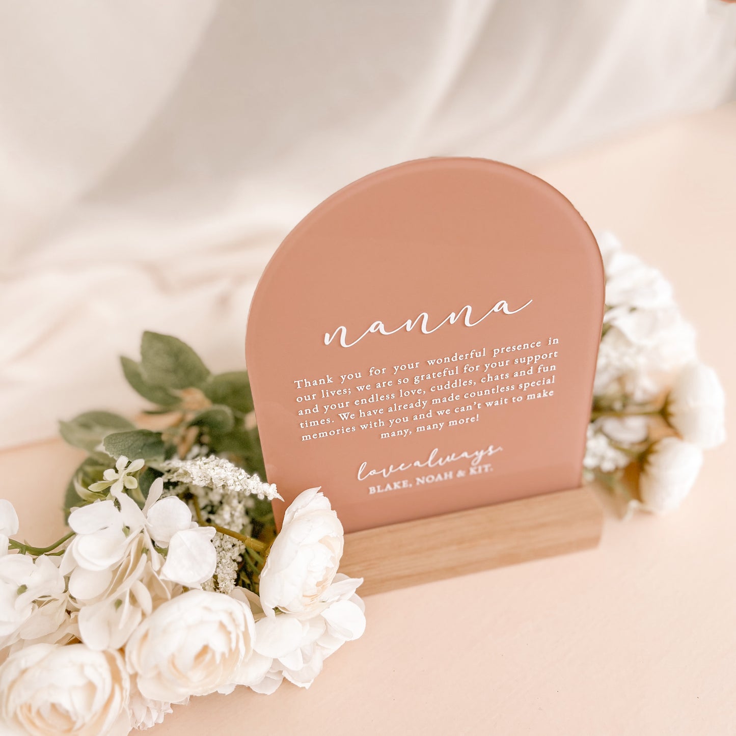 Keep Card / Letter Plaque | Multiple Colour & Pattern Choices