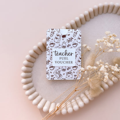 EDUCATOR / TEACHER COFFEE GIFT CARD HOLDER | Optional Personalisation | Discount For Purchase of 3 or More Available!