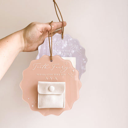 TOOTH FAIRY PLAQUE | Personalised | Hanging | Multiple Colour Options