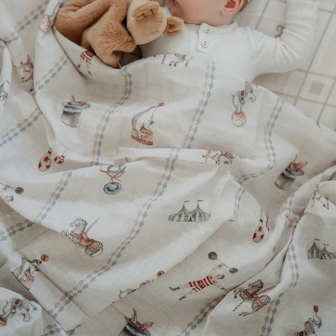 Le Cirque Swaddle | Organic Cotton Muslin Wrap