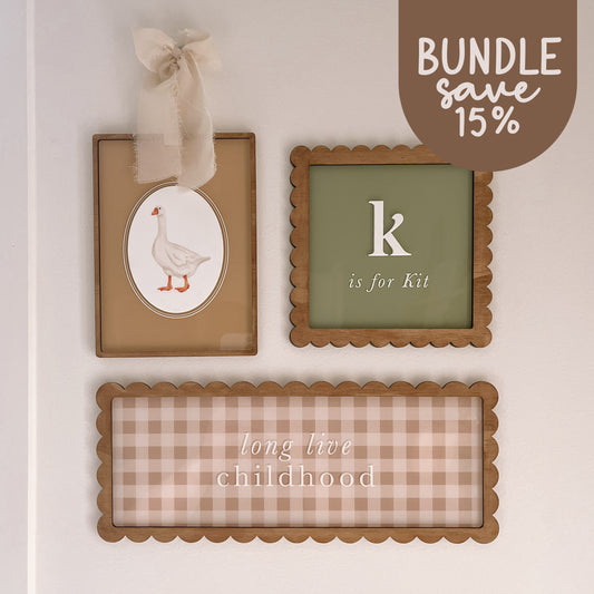 BUNDLE - Pre-Selected Kids Vintage Decor | Set of 3 Pieces