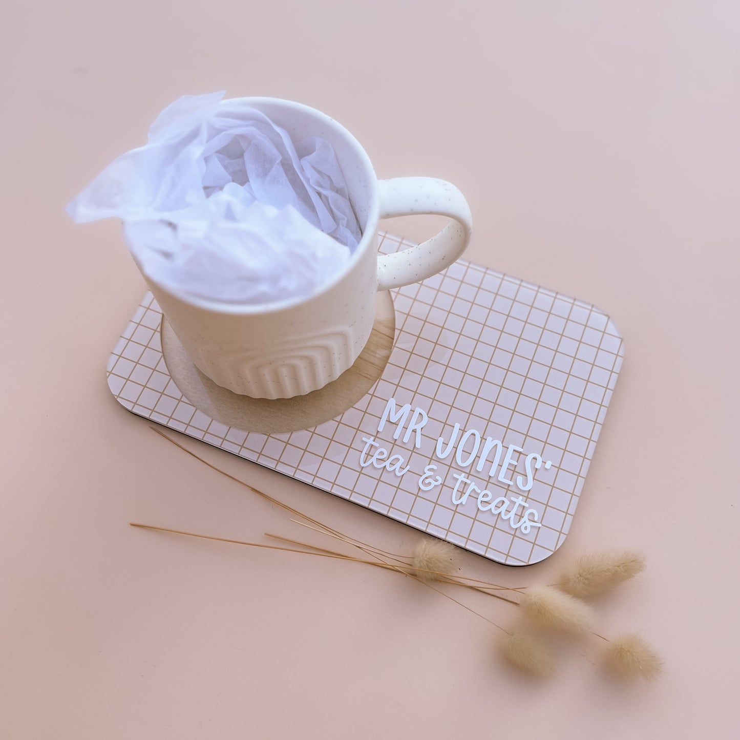 EDUCATOR COFFEE/TEA TRAY | Personalised | Multiple Text, Colour & Pattern Choices