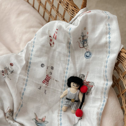 Le Cirque Swaddle | Organic Cotton Muslin Wrap