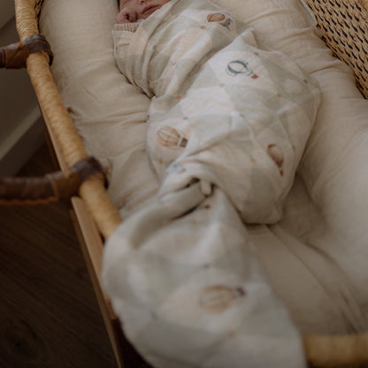 Up & Away Swaddle | Organic Cotton Muslin Wrap