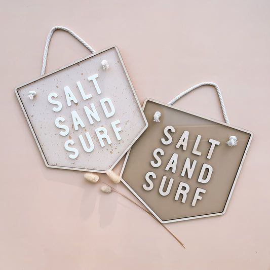SALT SAND SURF | Wall Banner | Multiple Colour Options