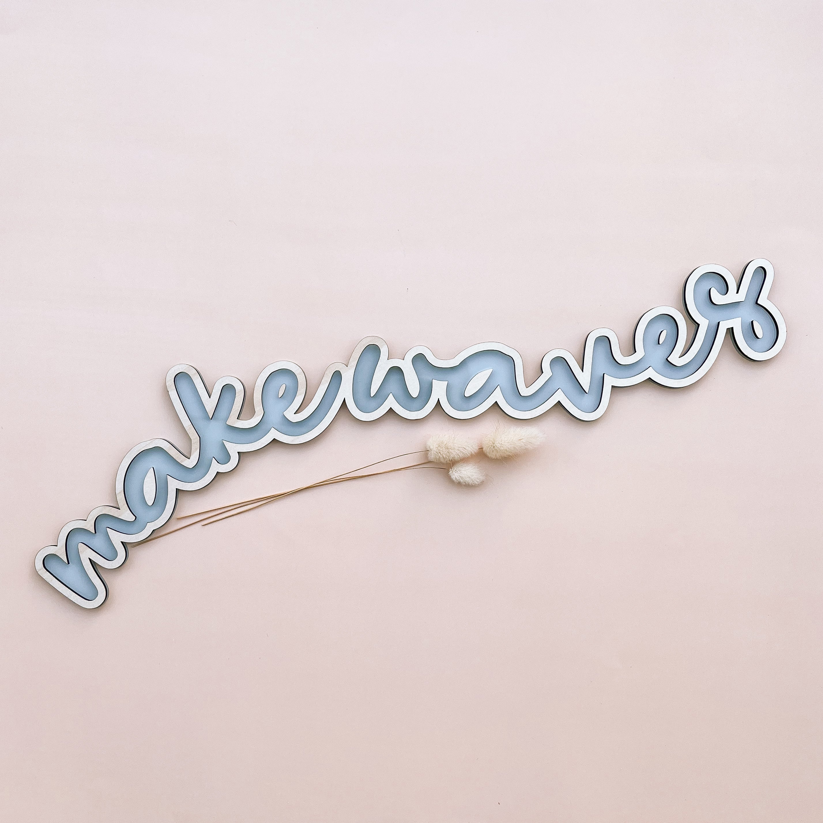 MAKE WAVES | Wall Script | Multiple Colour Options – Salt & Pine Store