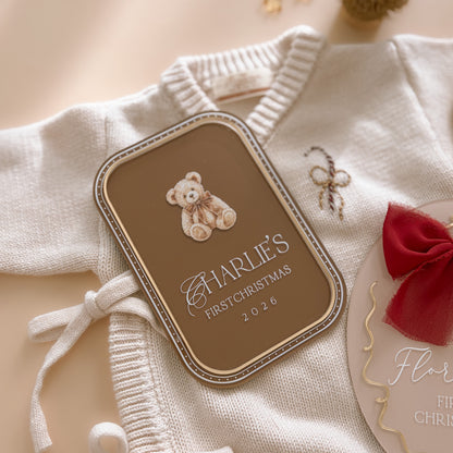 Rectangle Baby's First Christmas Plaque | Personalised | Customisable