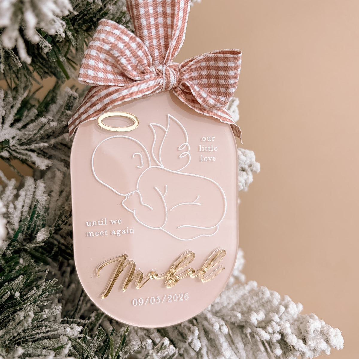 Baby Memorial Christmas Ornament | Personalised | Customisable