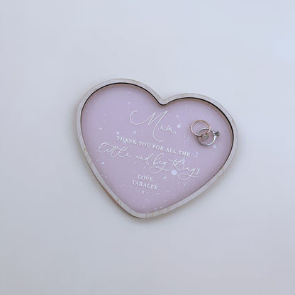 HEART TRINKET TRAY | Personalised | Multiple Colour Options
