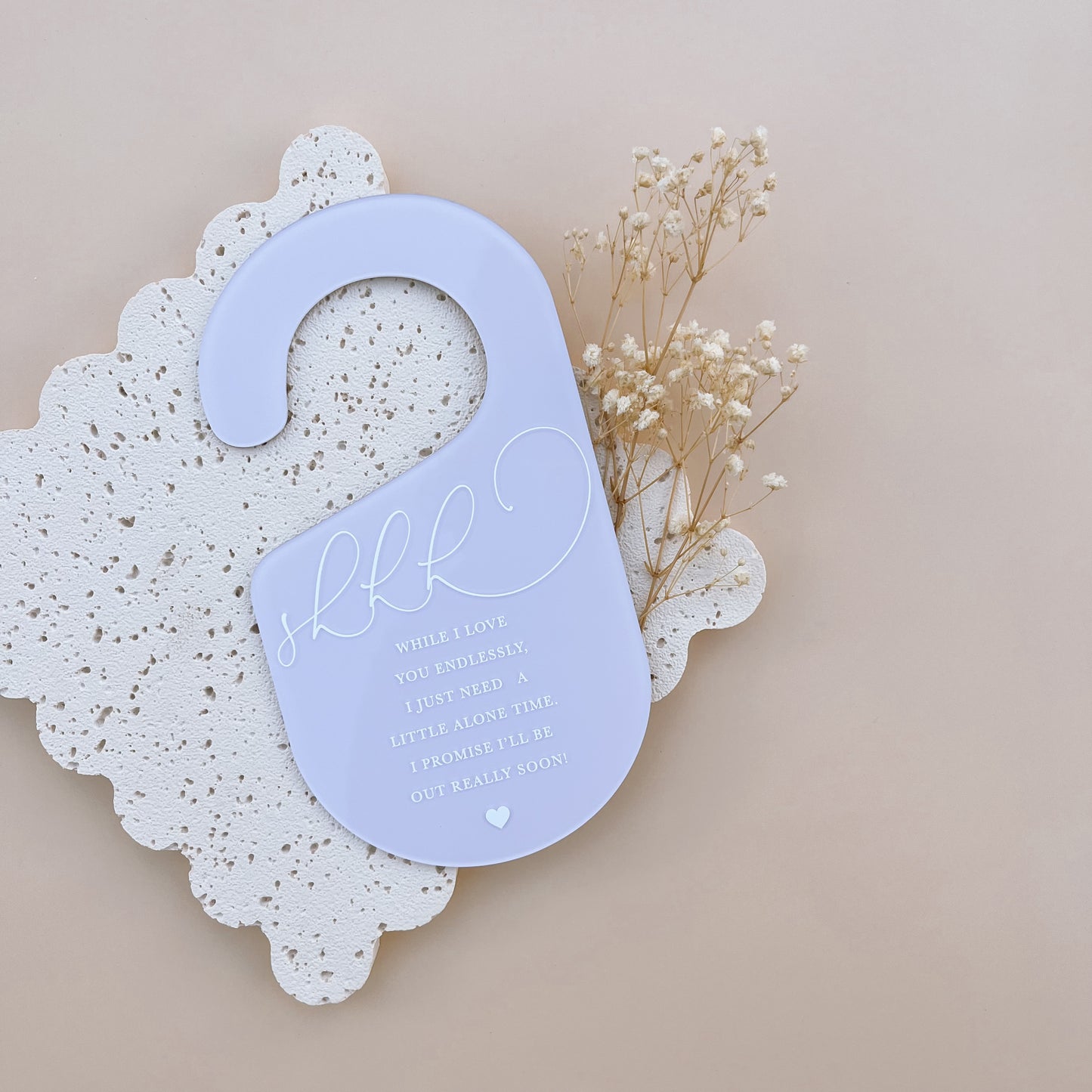'Mummy Me Time' DOOR HANGER | Multiple Colour or Pattern Choices
