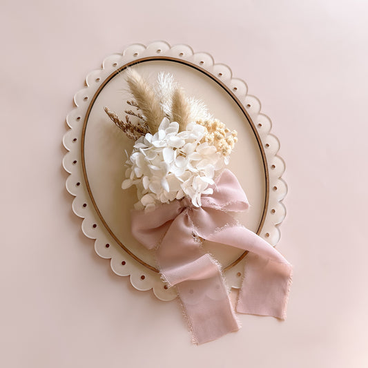Vintage-Style Dried Floral Sign | Multiple Customisation Options