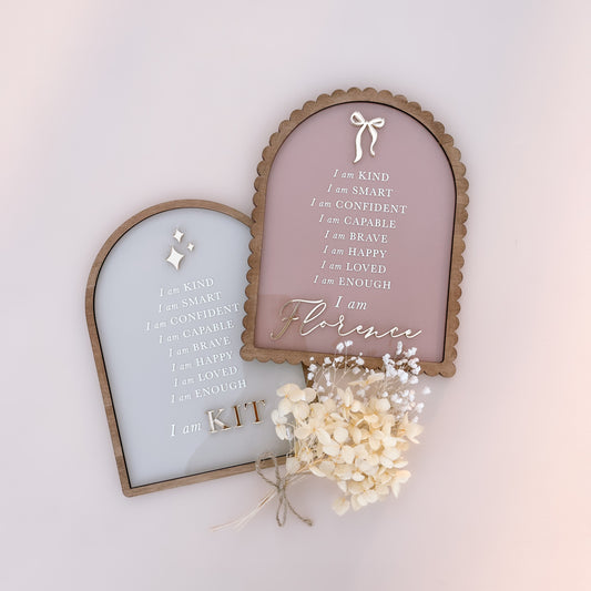 Personalised Affirmation Sign | Multiple Customisation Options