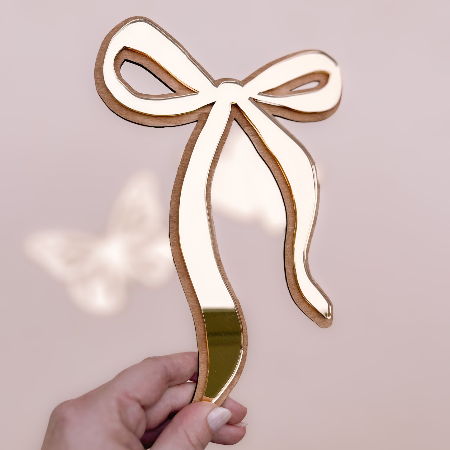 Gold Mirror Girls Bedroom Decor Shape | Bow, Hearts, Butterfly