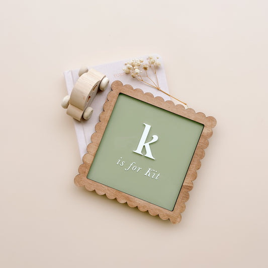 Vintage Letter for Name Plaque | Multiple Customisation Options