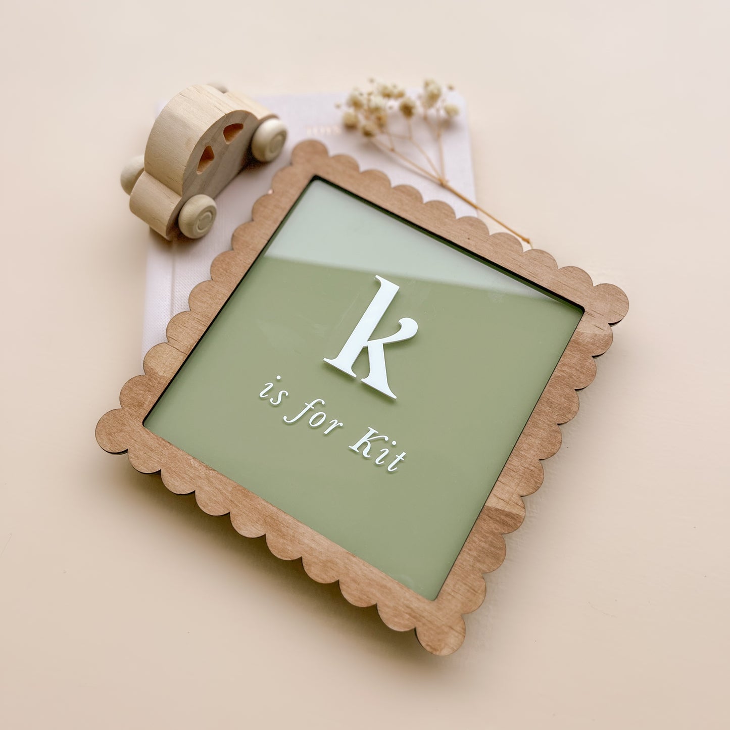 Vintage Letter for Name Plaque | Multiple Customisation Options