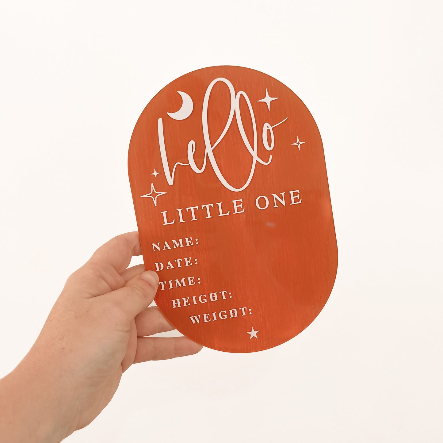 Details Birth Announcement | OVAL | Multiple Colour + Pattern Options